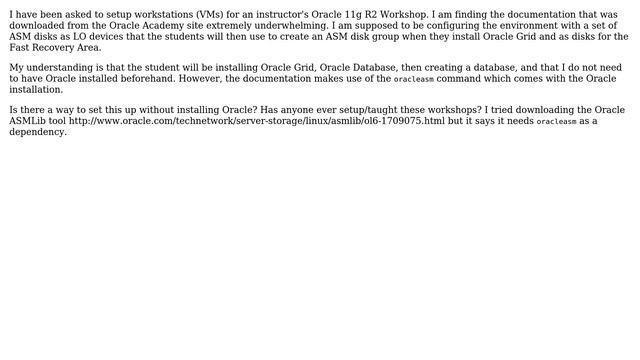 Databases: Create Oracle ASM Disks Without Installing Oracle (2 Solutions!!) смотреть онлайн