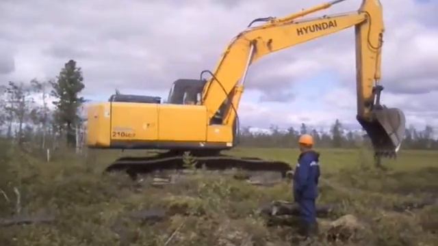 Экскаватор на сланях смотреть онлайн