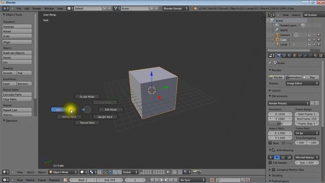 Blender 2.64 Pie Menu Addon.avi смотреть онлайн