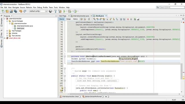 How to check your internet connection using Java Netbeans program with Source Code смотреть онлайн