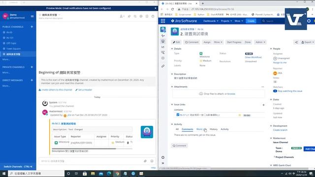 [JIRA 101 EP4] JIRA 整合 Mattermost 功能實錄 - 企業最佳即時通訊(IM)私有雲，Mattermost 全方位支援您的JIRA ChatOps смотреть онлайн