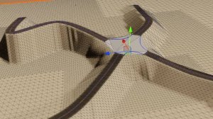 Unity3d редактор дорог, ландшафт, перекресток.