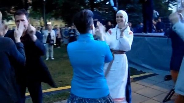 16.07.2016, Klaipeda folklore festival. Мастер-класс португальских танцев, 1-я часть