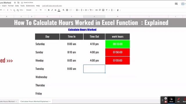 How To Calculate Hours Worked смотреть онлайн