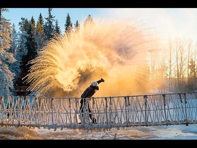 ЧТО БУДЕТ ЕСЛИ на морозе -30, вылить стакан горячей воды? смотреть онлайн
