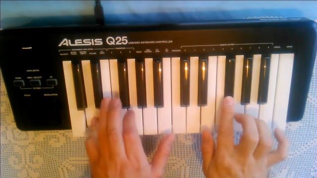 The Sting Theme - Entertainer played on Alesis Q25 MIDI keyboard смотреть онлайн