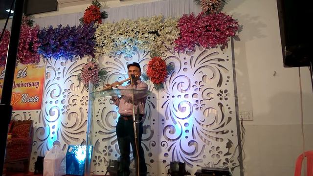 Melodious song Chandan sa badan chanchal chitvan on flute by Anil Shrivastava смотреть онлайн
