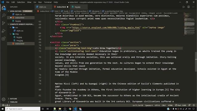 Create a Responsive Website Using HTML, CSS & JavaScript in Hindi смотреть онлайн