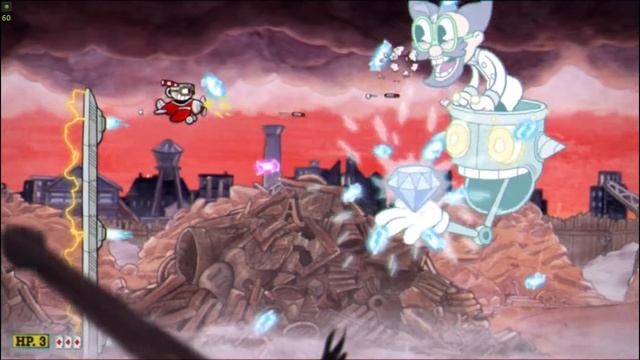 Прохождение игры капхед 3 Остров Уровень Беги и стреляй cuphead смотреть онлайн