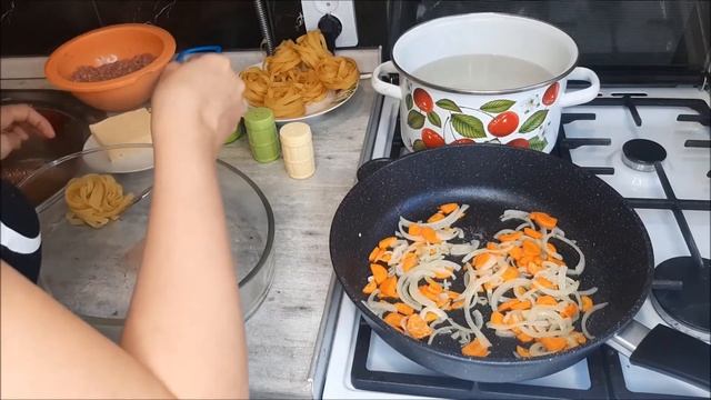 Шикарные гнёзда из макарон. Главное правильно приготовить фарш. смотреть онлайн