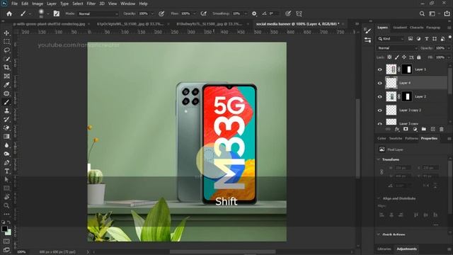 Mobile Banner | Social Media Advertising Banner For Smartphones | Photoshop cc смотреть онлайн