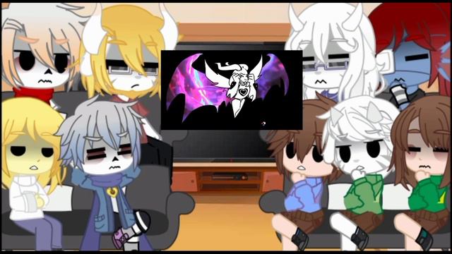 Реакция Undertale на:|| "Undertale за 8 минут"||Gacha club смотреть онлайн