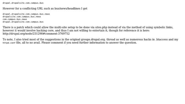 How can nested subdirectories and symbolic links be used without conflict with a multi-site... смотреть онлайн