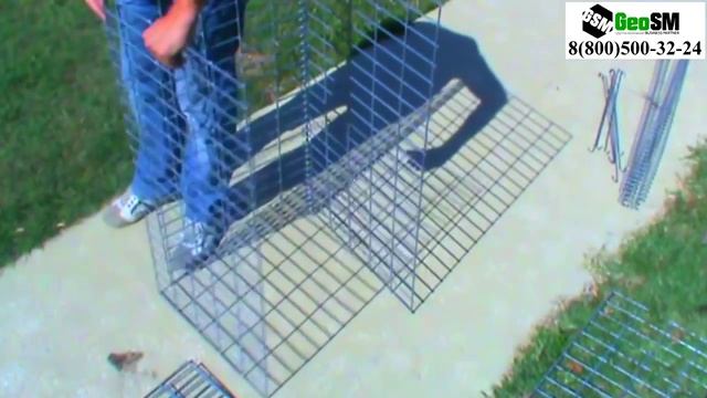 Монтаж габионов | Installation of gabions смотреть онлайн