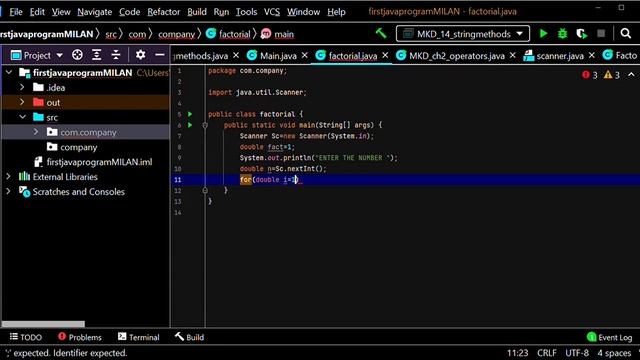 find factorial of a number using java code||java easy coding||problem number 2||#java#javacoding смотреть онлайн
