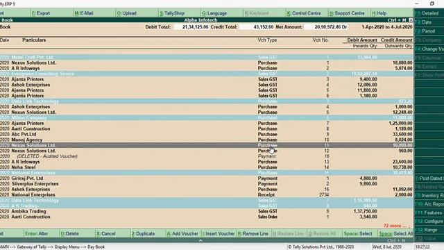 Tally Add On : Show Selected Vouchers Total in Tally.ERP9 Software. смотреть онлайн