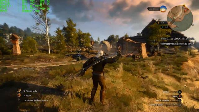 The Witcher 3 Sli 980 Ti 1080p sous seven Hairworks 8 full settings смотреть онлайн
