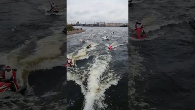 парад дедов морозов на водниках Питер, ноябрь 2020 смотреть онлайн