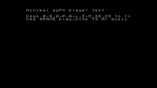 Minimal ayFX Player Test (TS)-Shiru [#zx spectrum] смотреть онлайн