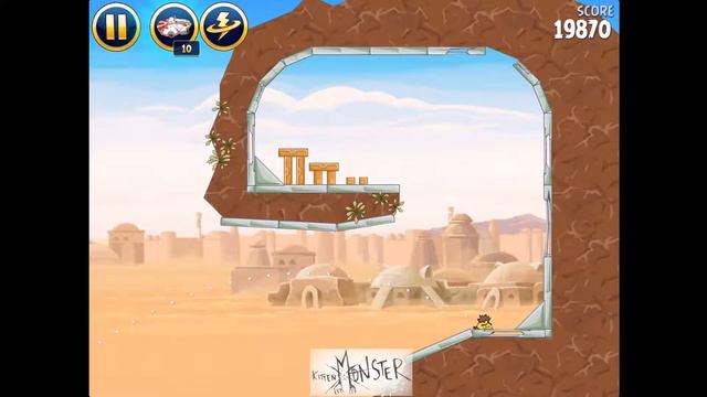 Angry Birds Star Wars Level 19 Tatooine 3 Star Walkthrough смотреть онлайн