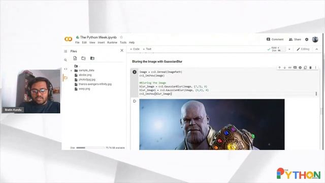 Image Processing with OpenCV and Python | Bratin Kundu | The Python Week | Day - 3 смотреть онлайн