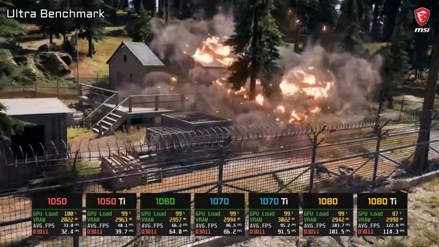 GTX1050 vs 1050 Ti vs 1060 vs 1070 vs 1070 Ti vs 1080 vs 1080 Ti على كروتFar Cry 5 للعبة Benchmark смотреть онлайн