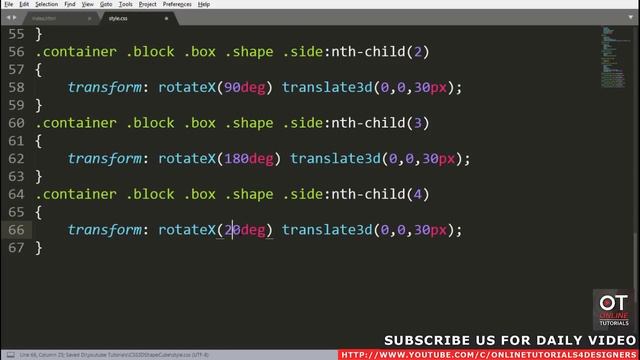 Pure CSS 3D Shape | CSS Animation Effects смотреть онлайн