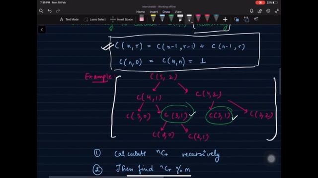 Compute nCr%m using Java смотреть онлайн