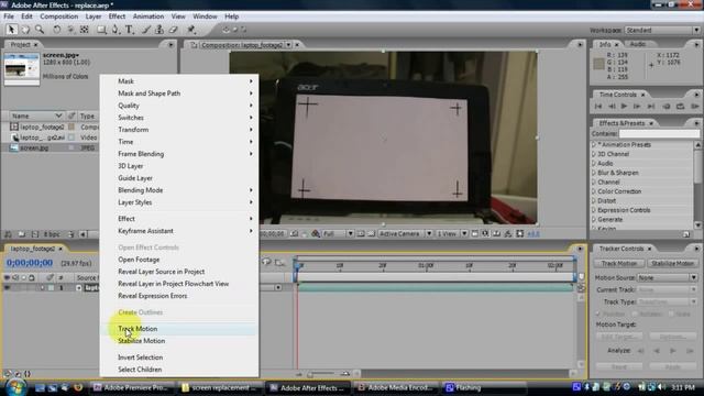 Simulate / Replace an LCD Screen in After Effects Tutorial Part 1 смотреть онлайн