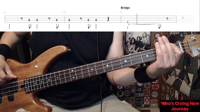 Who's Crying Now by Journey - Bass Cover with Tabs Play-Along смотреть онлайн