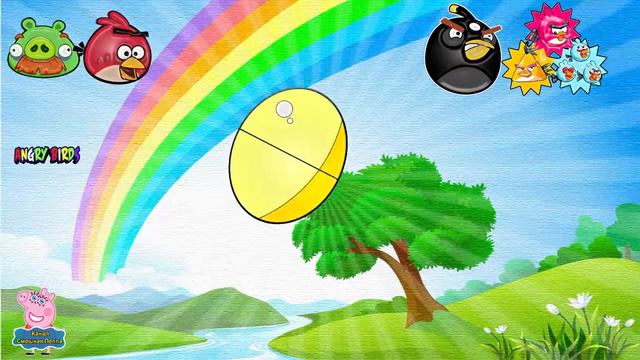 Энгри Бердс большое яйцо с сюрпризом! Открываем игрушки Giant surprise egg Angry Birds toys 1