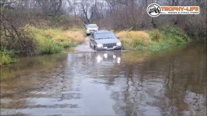 Suzuki Grand Vitara на бездорожье с внедорожниками Джип Тойота Нива 4х4 покатушка Трофи-лайф 2020