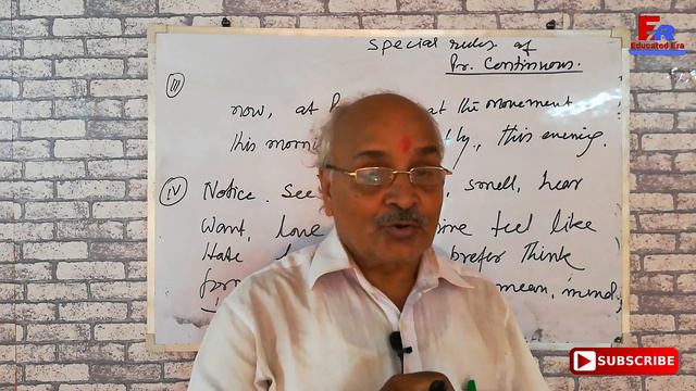 Tense | Present Continuous Tense | Special Rules of Present Continuous Tense in Hindi смотреть онлайн