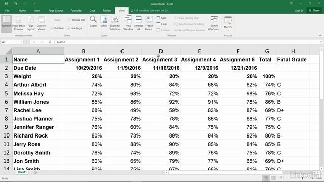 Excel Tutorial - Freeze Panels смотреть онлайн