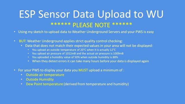 Tech Note 093 - ESP(32 or 8266) Sensor Data Upload to Weather Underground смотреть онлайн