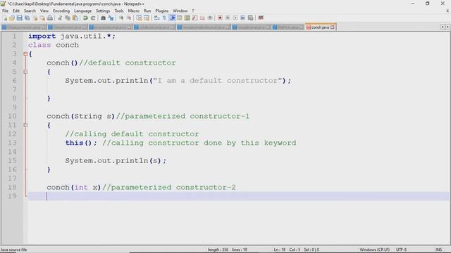 How to create the constructor chaining in java? смотреть онлайн