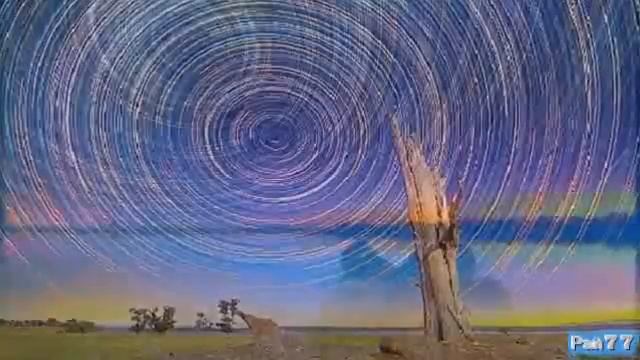 Звёздный след в небе над Австралией смотреть онлайн