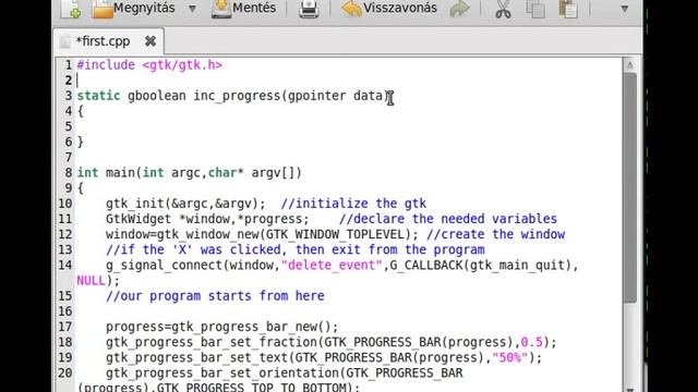 GTK+ tutorial 10 - progress bar смотреть онлайн