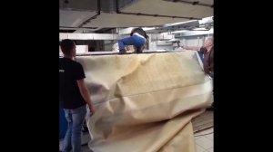 Замена обмотки гладильного катка и подающих лент складывателя