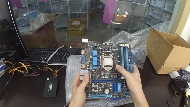 ASUS P7H55-M + Intel X3460 (Обзор посылки №76155) смотреть онлайн