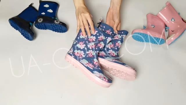 Детские резиновые сапоги оптом 15 пар * 3,95 €/пара лот №2129