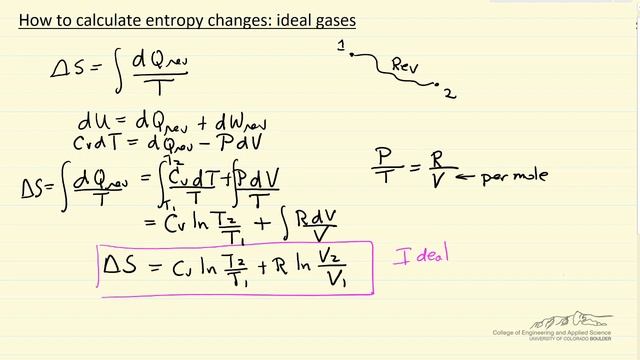 How To Calculate Entropy Changes: Ideal Gases смотреть онлайн