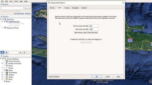 Limpiar Memoria Cache Google Earth/Cargar Google Earth mas Rápido смотреть онлайн