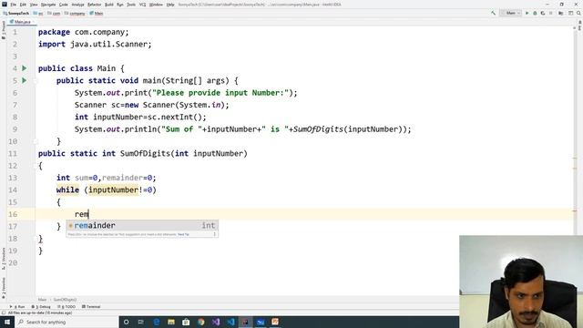 Sum of Digits of a Given Number in Java - Part 32 смотреть онлайн