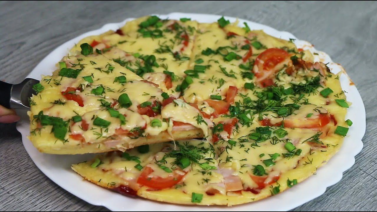 Пицца за 10 минут на сковороде. Быстро, без дрожжей и без замеса теста смотреть онлайн