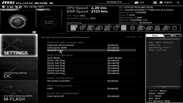 MSI Z270 SLI PLUS BIOS Overview