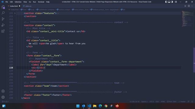 HTML-CSS Tutorial Lesson 126: Coding Contact (Website #2 part-11) смотреть онлайн
