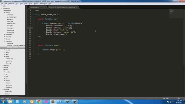 Create a simple blog using Laravel 3.2 and Twitter Bootstrap: Part 1 смотреть онлайн