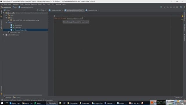 Create Custom Discord Bot using JDA Java Working 2017! смотреть онлайн