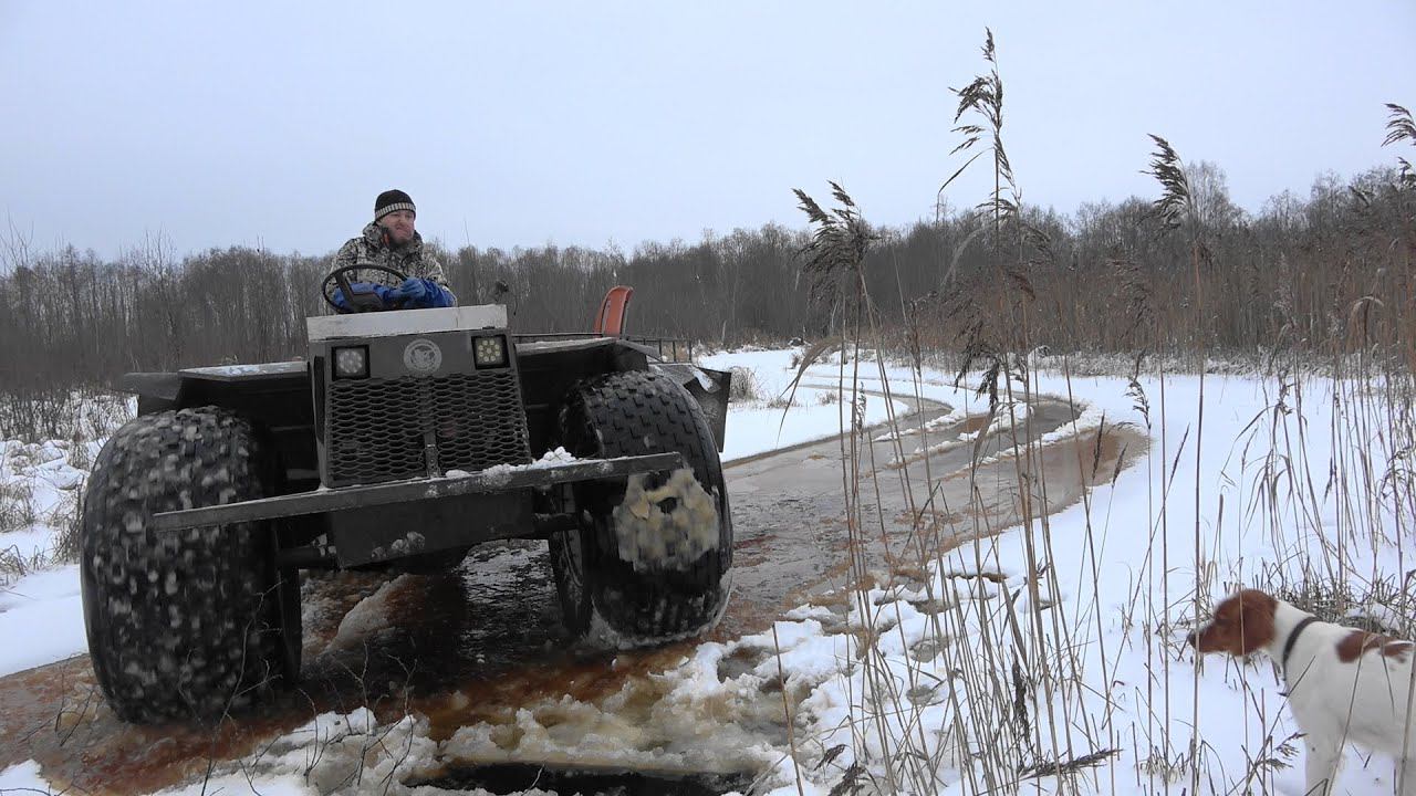 Охота на бобра #24.2 / Провалился под лёд \ Установка капканов смотреть онлайн